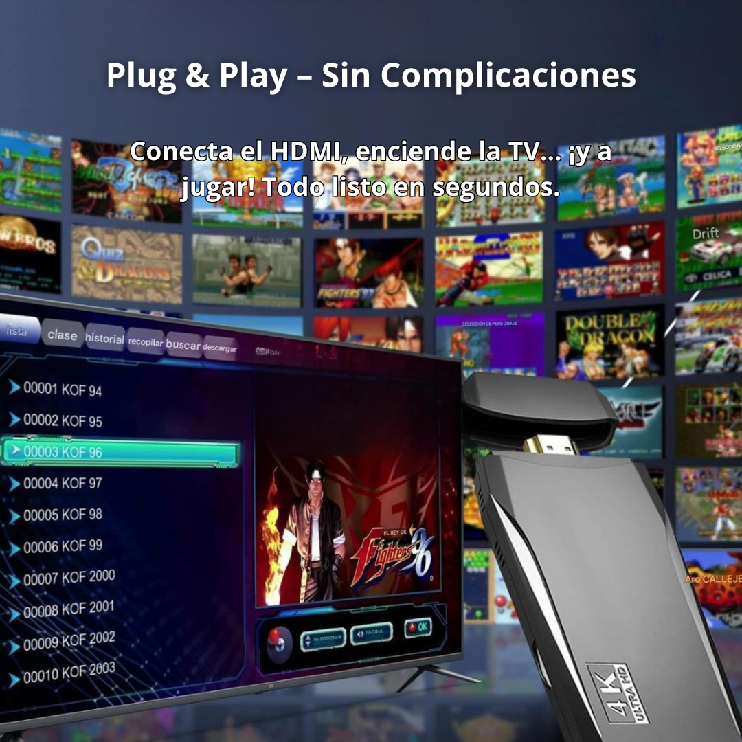 Consola Retro 4K – Plug & Play +10,000 Juegos