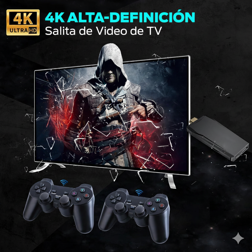 Consola Retro 4K – Plug & Play +10,000 Juegos